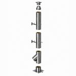 Kit coș de fum inox izolat 45 °-7 metri Ø250/330 mm La Sol